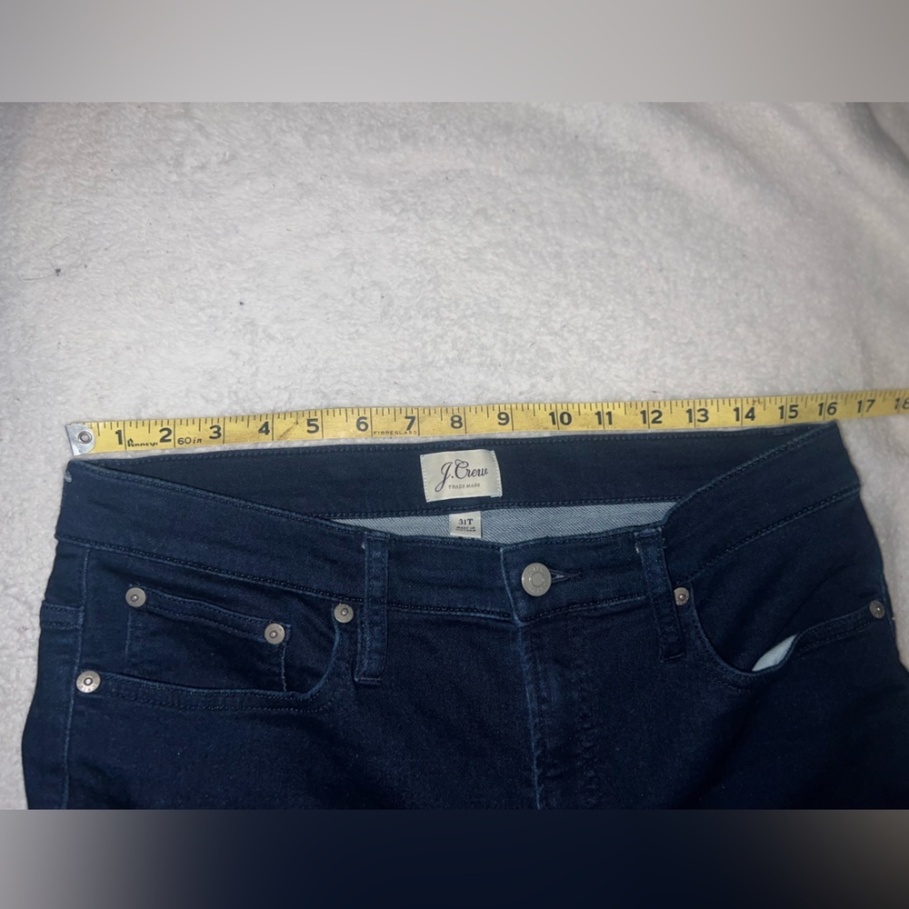 J Crew Women's Tall Skinny Leg Jeans | Dark Denim | - Picture 10 of 11